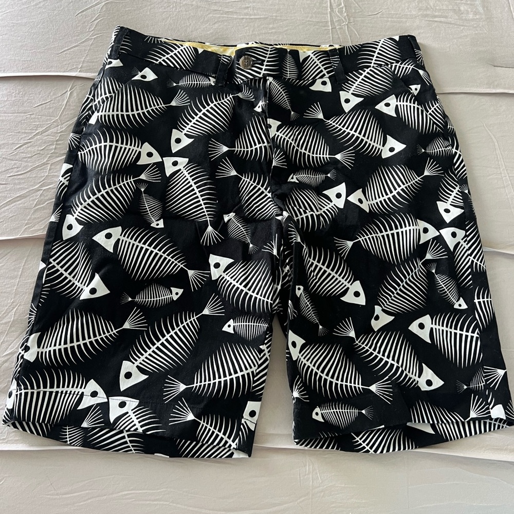 Stylish Fish Pattern Athletic Shorts